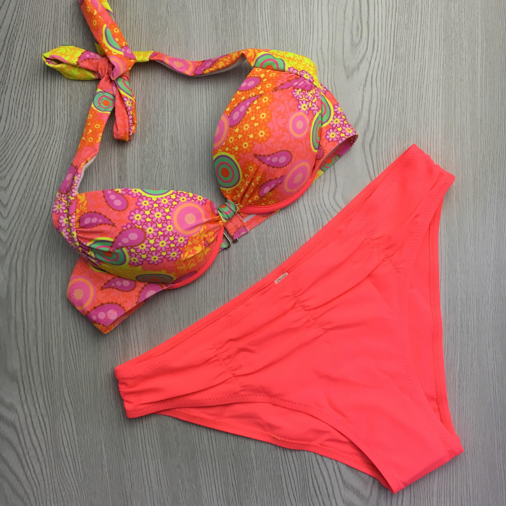 F4604-3 Wonderful Womens Tankini  Halter Bikini